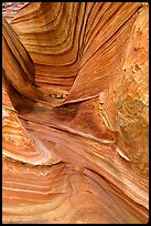 The Wave, side formation. Coyote Buttes, Vermilion cliffs National Monument, Arizona, USA ( color)