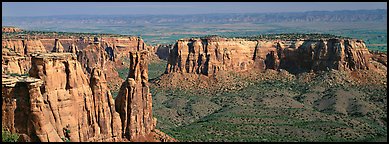 Mesa scenery. Colorado National Monument, Colorado, USA (Panoramic color)