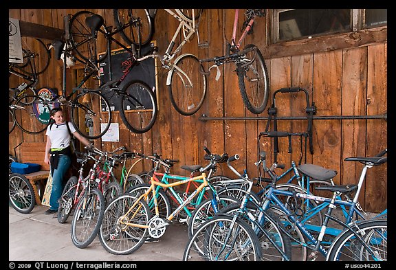 Bike shop. Telluride, Colorado, USA (color)
