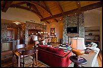 Residence lobby, Peaks resort, Mountain Village. Telluride, Colorado, USA