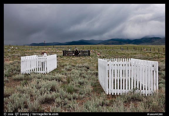 Graveyard, Villa Grove. Colorado, USA (color)