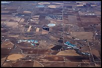 Aerial view of agricultural lands, Front Range. Colorado, USA ( color)