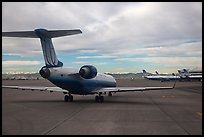 Jet taxiing, Denver International Airport. Colorado, USA ( color)