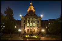 Colorado State Capitol at dusk. Denver, Colorado, USA ( color)