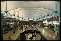 Main concourse, Denver International Airport. Denver, Colorado, USA ( color)