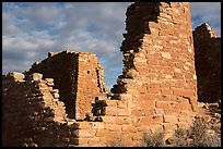 Hovenweep Castle walls. Hovenweep National Monument, Colorado, USA ( color)