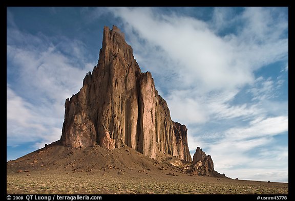 Shiprock diatreme. Shiprock, New Mexico, USA