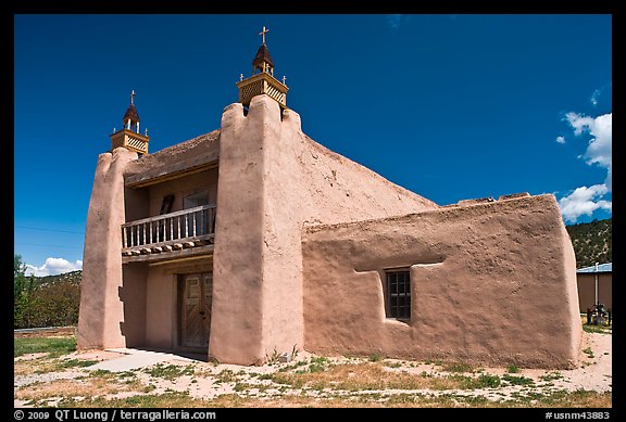 San Jose de Gracia De Las Trampas Church. New Mexico, USA (color)