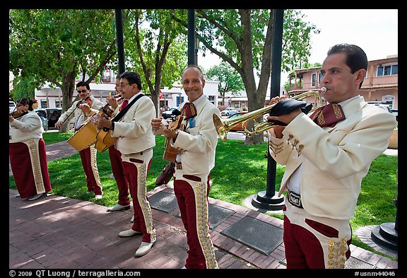 Mariachi musicians. Albuquerque, New Mexico, USA (color)