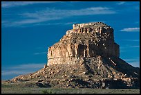 Fajada Butte, early morning. Chaco Culture National Historic Park, New Mexico, USA (color)