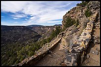 Switchbacks of Big Arsenic Trail. Rio Grande Del Norte National Monument, New Mexico, USA ( color)