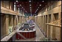 Generator gallery on the Nevada side. Hoover Dam, Nevada and Arizona