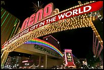 Biggest little city in the world neon sign. Reno, Nevada, USA