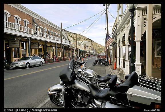 Main street. Virginia City, Nevada, USA (color)