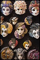 Masks, Venetian casino. Las Vegas, Nevada, USA (color)