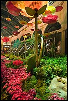Giant watering cans in indoor garden, Bellagio Hotel. Las Vegas, Nevada, USA ( color)