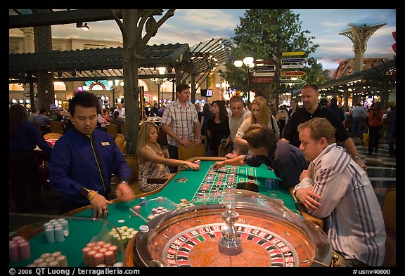 Roulette casino game. Las Vegas, Nevada, USA