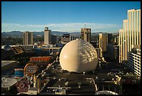 Skyline with Silver Legacy dome. Reno, Nevada, USA ( color)