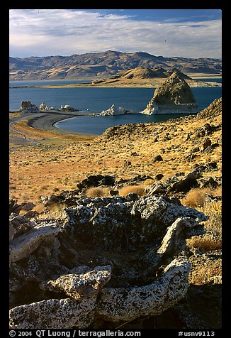 Pyramid Lake. USA (color)