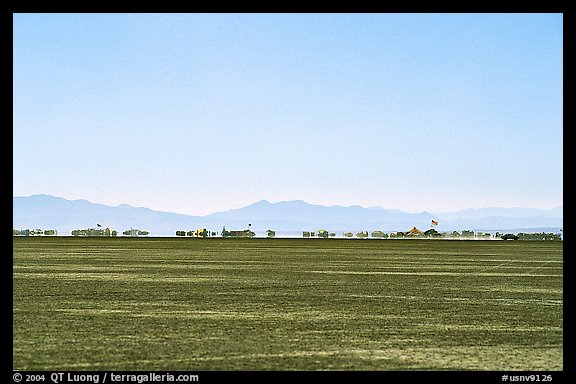 Black Rock City, a temporary community, Black Rock Desert. Nevada, USA (color)