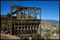 Old mining apparatus,  Pioche. Nevada, USA ( color)
