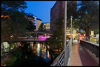Evening on the Riverwalk. San Antonio, Texas, USA ( color)
