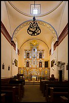 Interior of church, Mission San Jose. San Antonio, Texas, USA