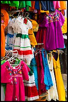 Mexican dresses for sale, Market Square. San Antonio, Texas, USA ( color)