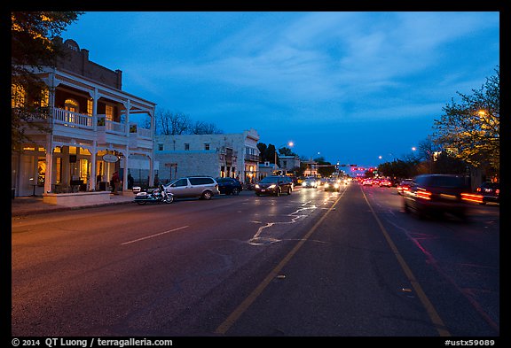 Main street. Fredericksburg, Texas, USA (color)