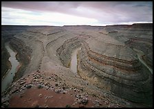 Goosenecks of the San Juan River. Utah, USA (color)