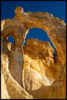90-foot span of Grosvenor Arch. Grand Staircase Escalante National Monument, Utah, USA ( color)