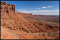 Cliffs and Valley of the Gods from Moki Dugway. Bears Ears National Monument, Utah, USA ( color)