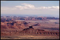 Distant view of Valley of the Gods. Bears Ears National Monument, Utah, USA ( color)