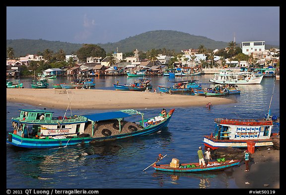 Entrance of Duong Dong Harbor. Phu Quoc Island, Vietnam (color)