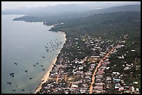 Aerial view, Duong Dong. Phu Quoc Island, Vietnam (color)