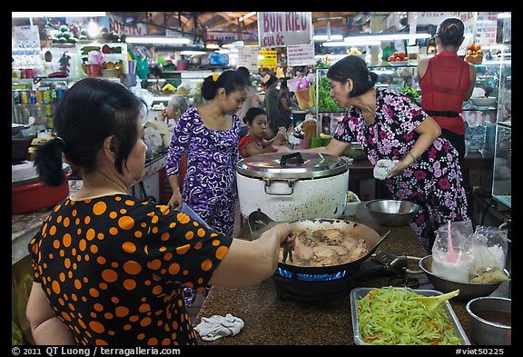 Food stalls, Ben Thanh Market. Ho Chi Minh City, Vietnam