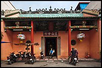 Facade, Tam Son Hoi Quan Pagoda. Cholon, District 5, Ho Chi Minh City, Vietnam
