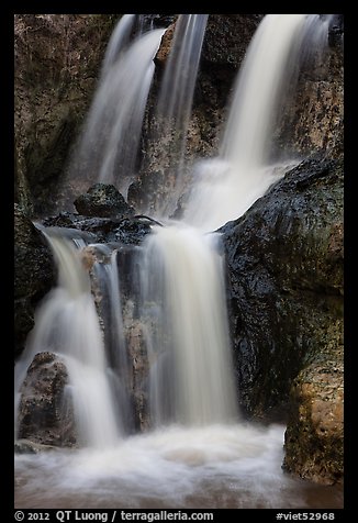 Waterfall detail, Fairy Stream. Mui Ne, Vietnam (color)