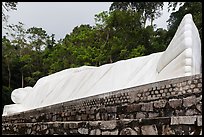 Largest buddha statue in Vietnam. Ta Cu Mountain, Vietnam (color)