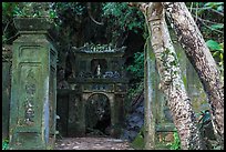 Gate at the entrance of Huyen Khong cave. Da Nang, Vietnam (color)