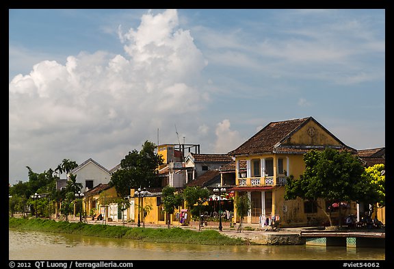 Waterfront houses. Hoi An, Vietnam (color)