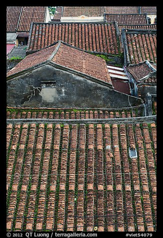 Rooftop detail. Hoi An, Vietnam