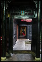 Corridors and atrium, Quan Thang house. Hoi An, Vietnam ( color)