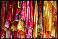 Silk robes, imperial citadel. Hue, Vietnam (color)