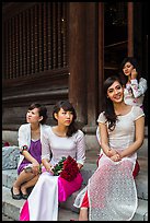 Bridal party, Temple of the Litterature. Hanoi, Vietnam ( color)