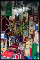 Store selling mats and rugs, old quarter. Hanoi, Vietnam (color)