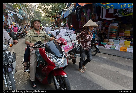 Street scene, old quarter. Hanoi, Vietnam