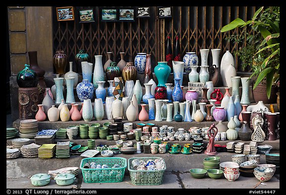 Ceramics for sale. Bat Trang, Vietnam
