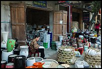 Ceramic stores. Bat Trang, Vietnam (color)