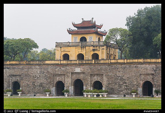 Doan Mon Gate, Thang Long Citadel. Hanoi, Vietnam